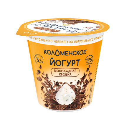 Йогурт «Коломенское» с шоколадной крошкой с мдж 3,3%