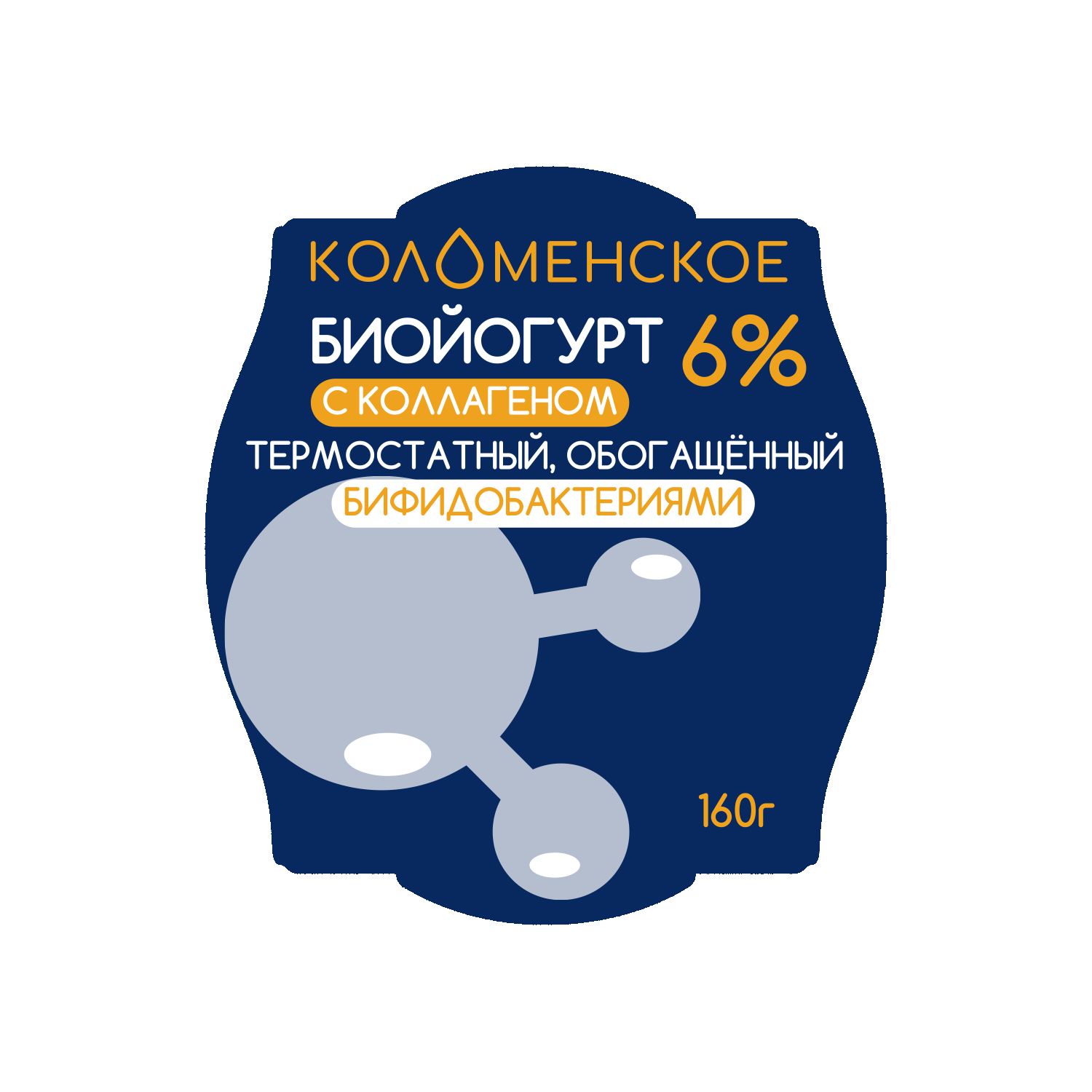 Йогурт с коллагеном  «Коломенский» термостатный с массовой долей жира 6,0%