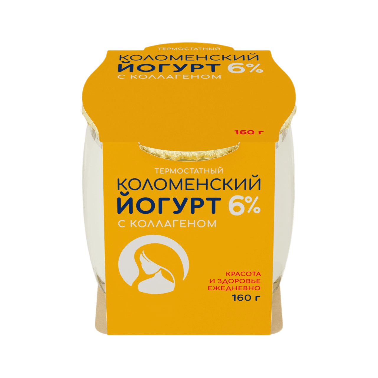 Йогурт с коллагеном  «Коломенский» термостатный с массовой долей жира 6,0%