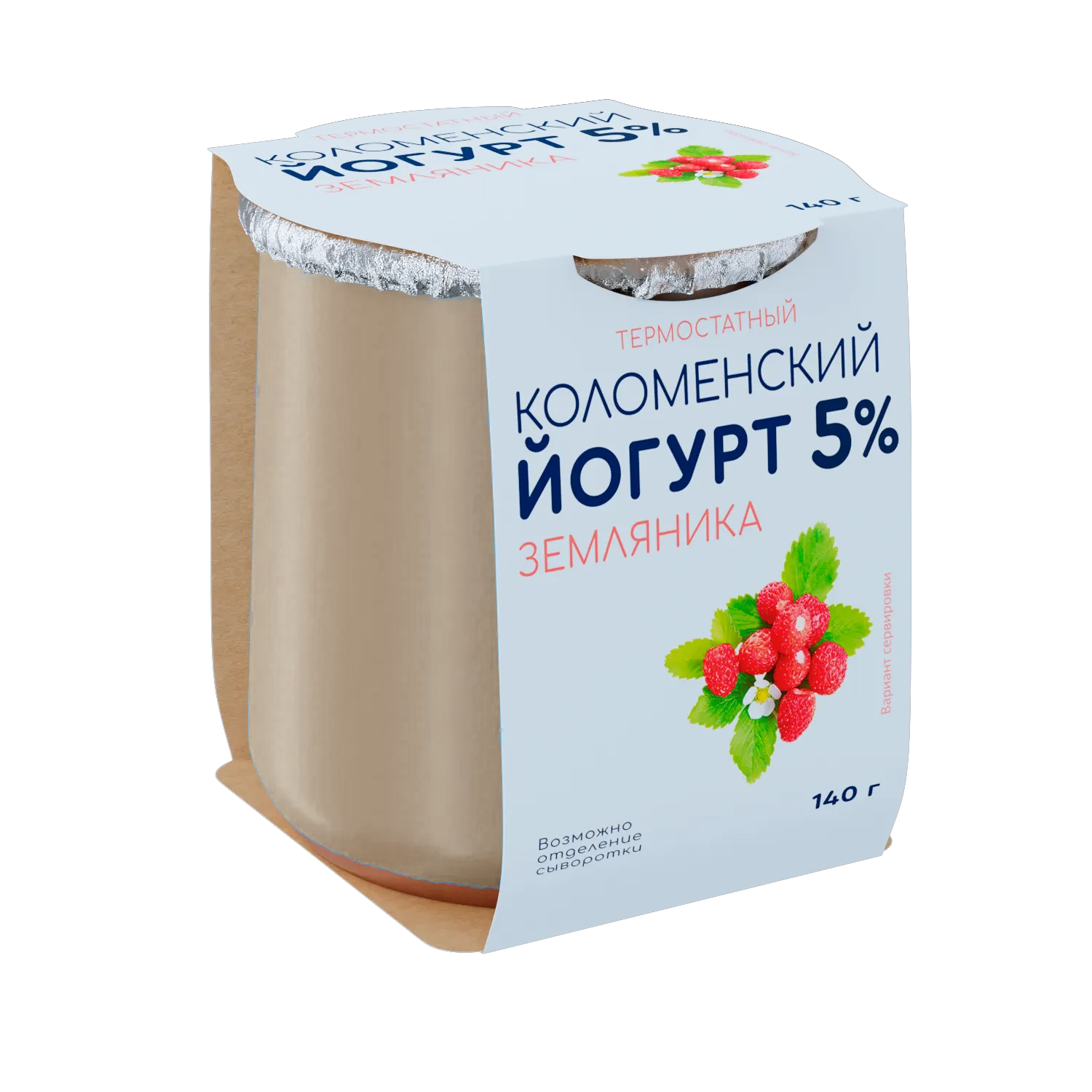 Йогурт «Коломенский» с мдж 5% «Земляника»