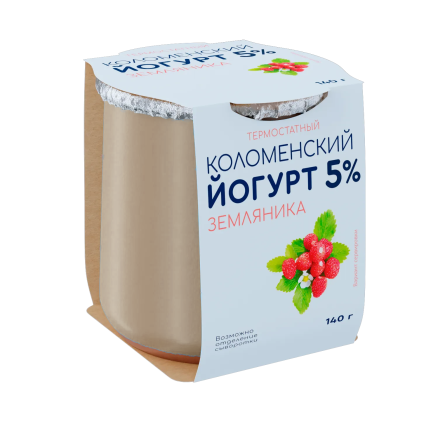 Йогурт «Коломенский» с мдж 5% «Земляника»